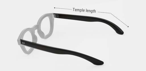 Spectacle arms / temple length