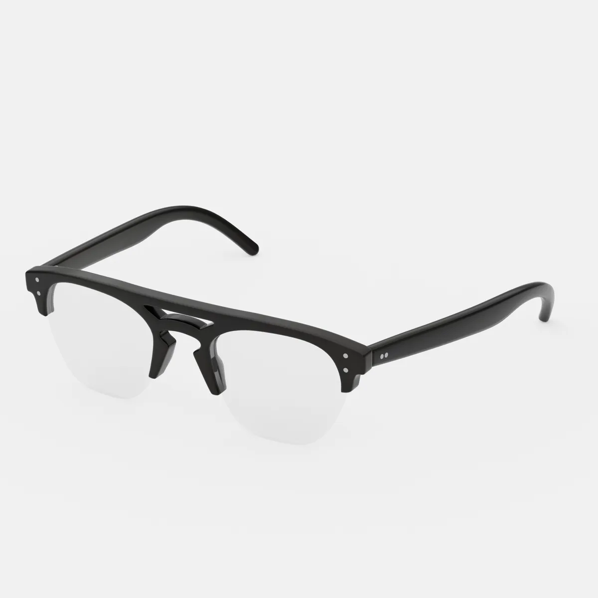 Werne Black Semi-rimless Eyeglass Frame