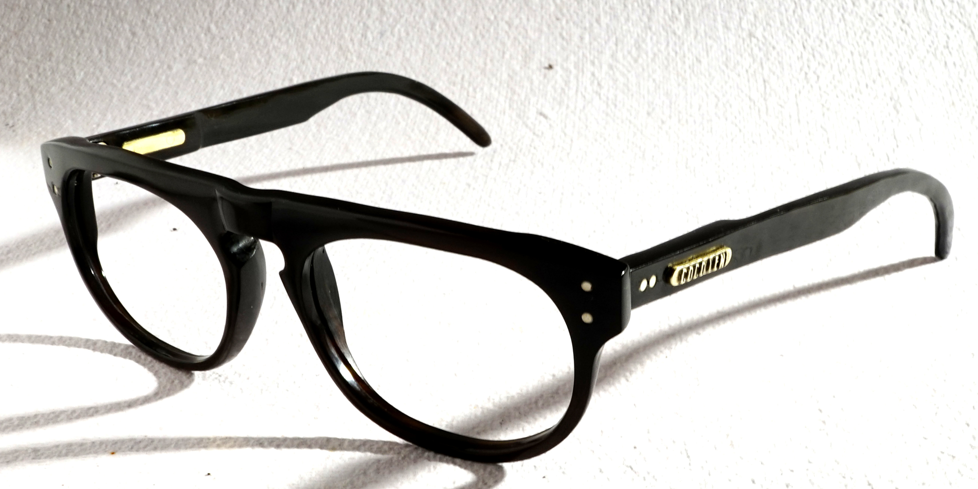 Dieter Black 13785 Eyeglasses $289.00. Aviator | Male | Buffalo Horn