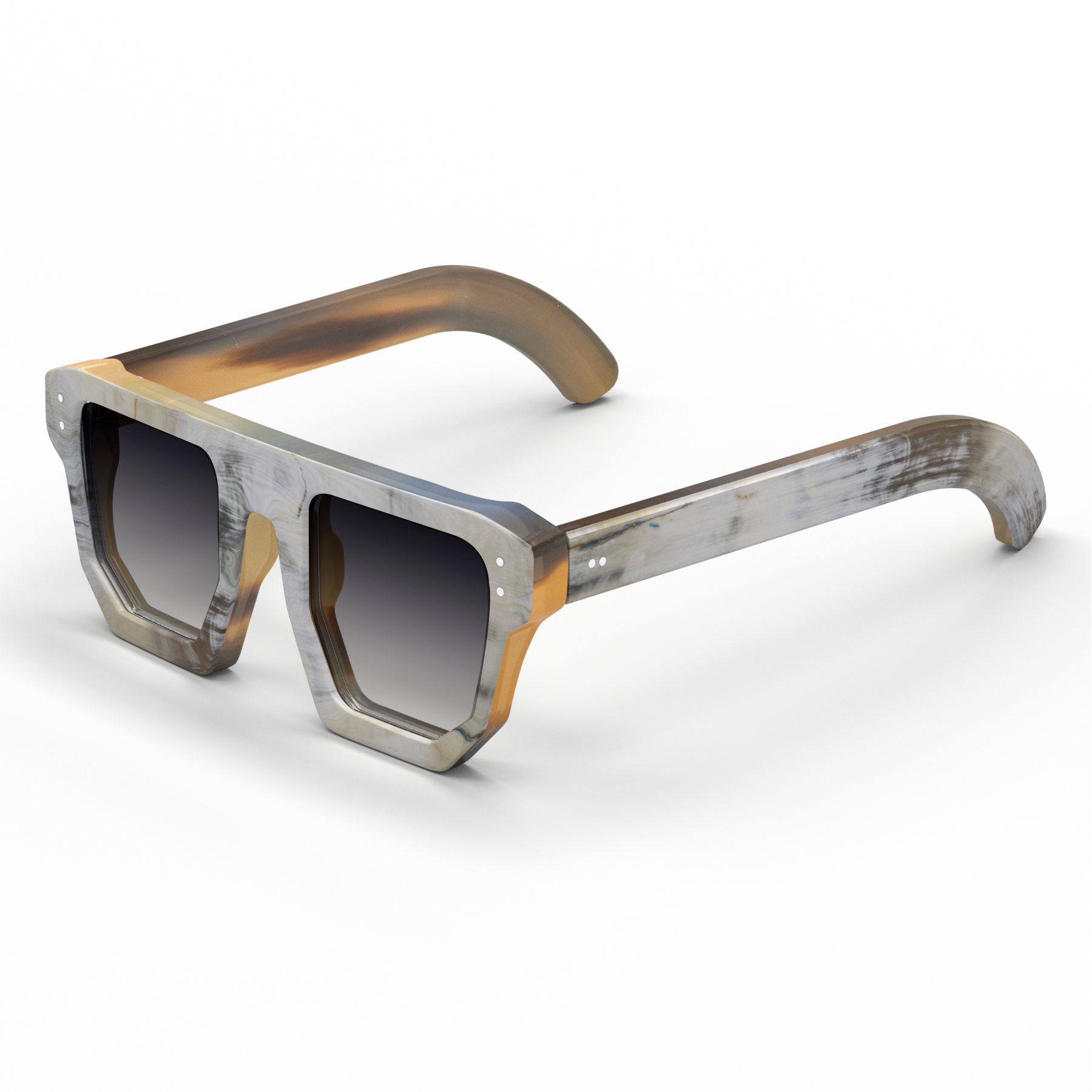 New Cool Fashion Mens Wooden Sunglasses Sport Buffalo Horn Glass